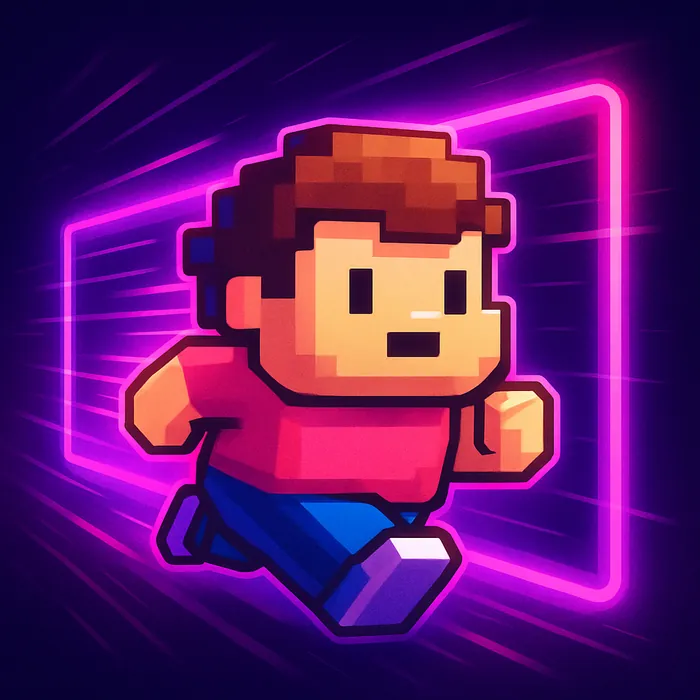 Pixel Rush — Endless Runner casual game cover